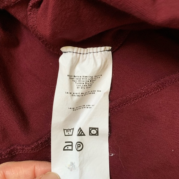 A Pea In The Pod Cranberry Skirt; maternity business casual, size small - Picture 5 of 8